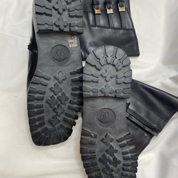 Vintage Gianni Versace motorcycle boots size 10.5 main image 10